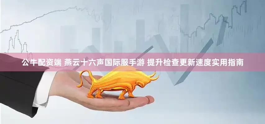 公牛配资端 燕云十六声国际服手游 提升检查更新速度实用指南